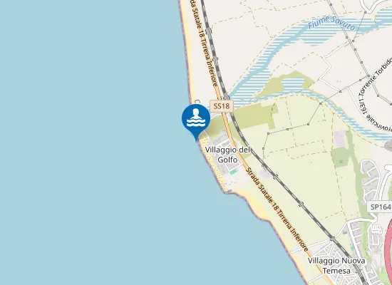 Map of 200 MT A SUD FIUME SAVUTO