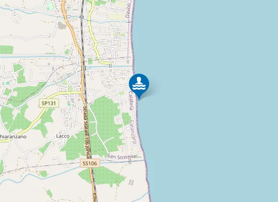 Map of 1 Km A Nord Fiume Alaca