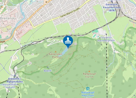 Map of RIESSERSEE GARMISCH PARTENKIRCHEN