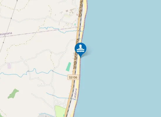 Map of KM 82 DELLA SS 106
