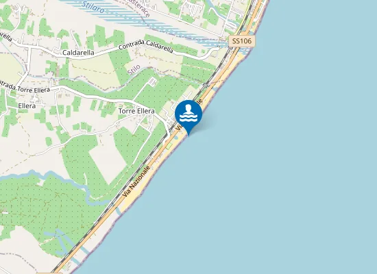 Map of KM 133,5 DELLA SS 106