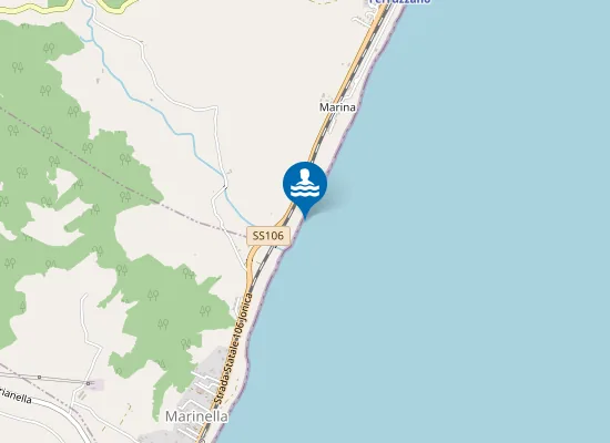 Map of KM 68.5 DELLA SS 106