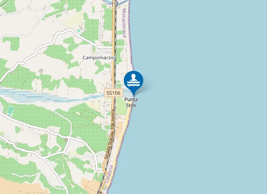 Map of KM 137 DELLA SS 106