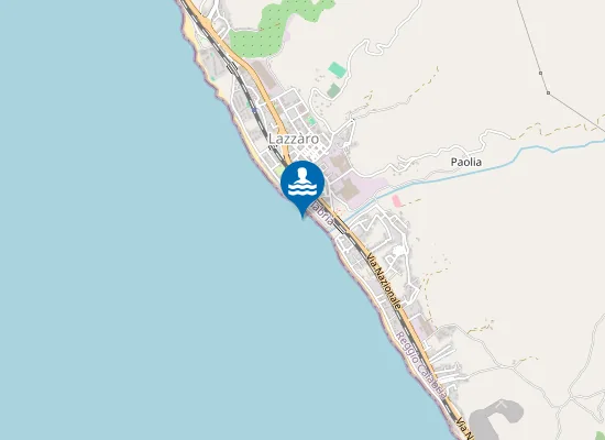 Map of LAZZARO - TORRENTE S.VINCENZO 200 MT N