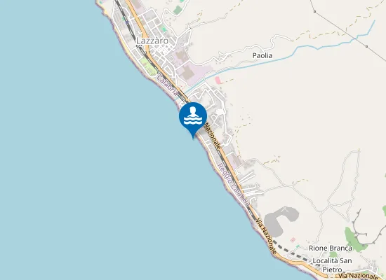 Map of LAZZARO - TORRENTE S.VINCENZO 200 MT S