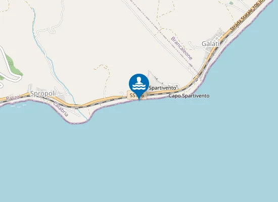 Map of KM 57 DELLA SS 106