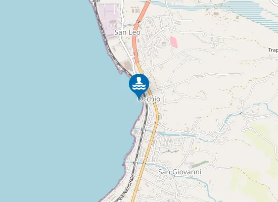 Map of PELLARO - OCCHIO DI PELLARO