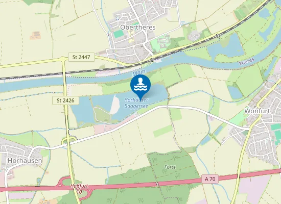 Map of HORHAEUSER SEE THERES HORHAUSEN HORHAUSEN SURFERSTRAND