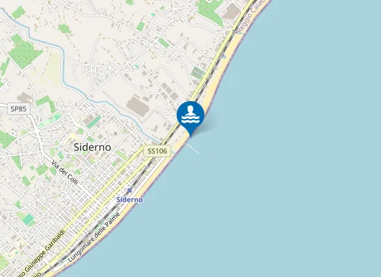 Map of TORRENTE BIFERA LATO SIDERNO