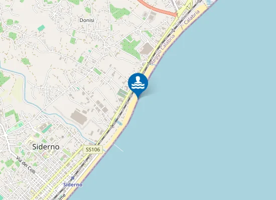 Map of KM 106.5 DELLA SS 106