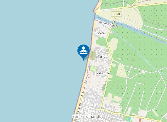 Map of CAMPING PORTA DEL SOLE