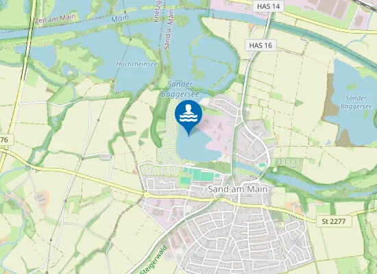 Map of SANDER SEE SAND AM MAIN SANDSTRAND