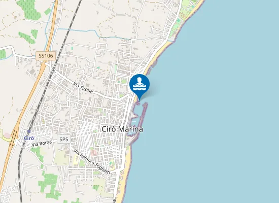 Map of 200 MT NORD DEPURATORE CIRO'MARINA