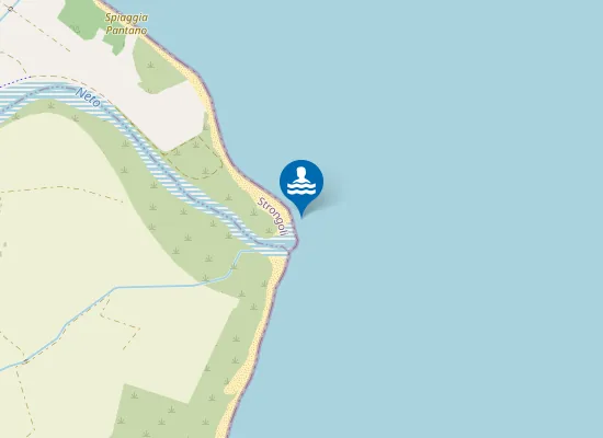 Map of A 500 MT A SUD FIUME NETO