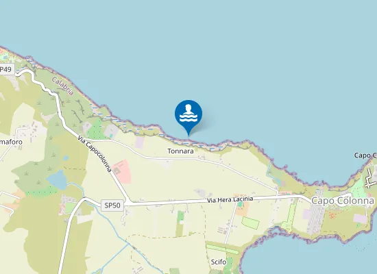 Map of 500 MT NORD CAPO COLONNA