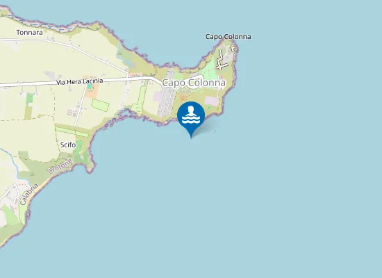 Map of 500 MT SUD CAPO COLONNA