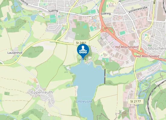 Map of UNTREUSEE HOF MOSCHENDORF