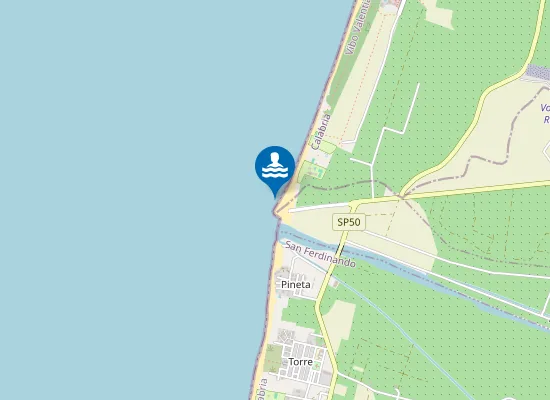 Map of 200 MT A DX F. MESIMA