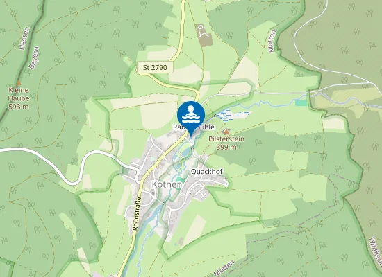 Map of Bade Und Paddelteich Kothen Motten Kothen Badesteg