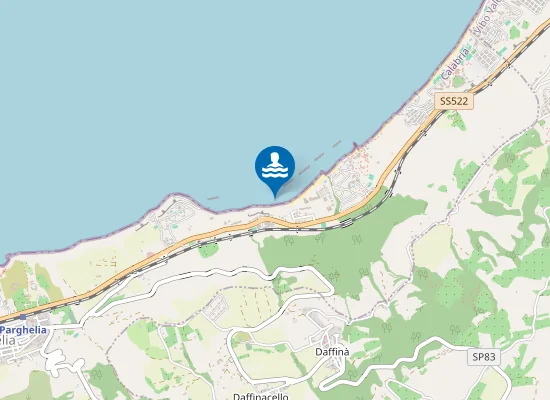 Map of A 700 MT.NORD PUNTA TONNARA