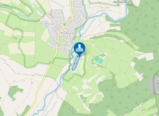 Map of SKINAUTIKA FREIZEITANLAGE OBERTHULBA BADESTEG