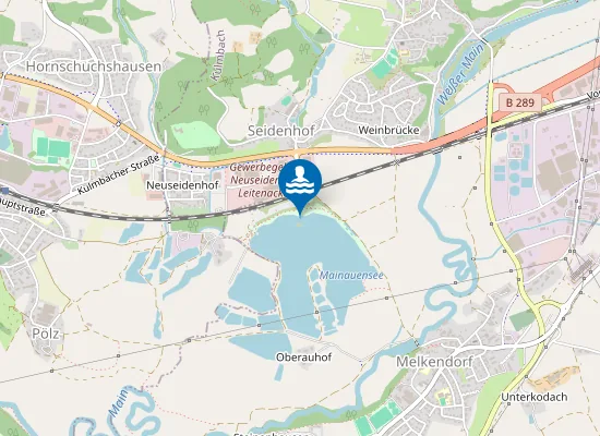 Map of MAINAUE OBERAUHOF KULMBACH OBERAUHOF AN DER INSEL