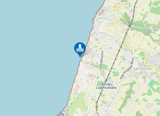 Map of SPIAGGIA DEL TUONO