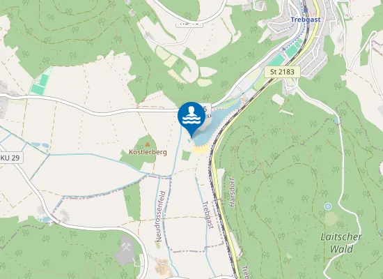 Map of BADESEE TREBGAST TREBGAST NICHTSCHWIMMERBEREICH