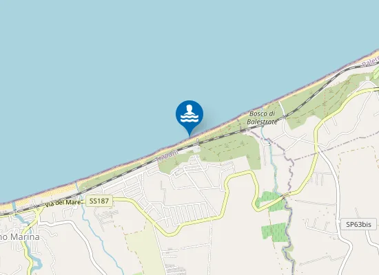 Map of PONTE FERROVIARIO - TORRENTE KALATUBO