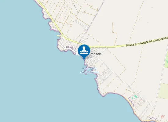 Map of GRANITOLA (LATO EST) - BAR CALECA