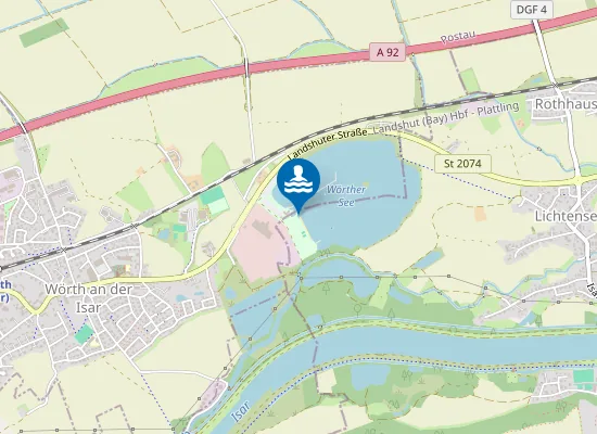 Map of WAKETOOLZ WAKEPARK WOERTH AN DER ISAR NICHTSCHWIMMERBEREICH