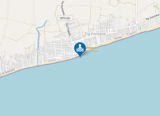 Map of 3 FONTANE (LATO EST) - BAR NETTUNO