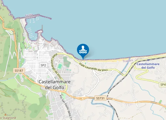 Map of SPIAGGIA PROSPICIENTE ''LAMPARA''