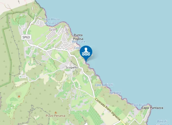 Map of BAIA SCOPELLO - SCOGLI FARAGLIONI