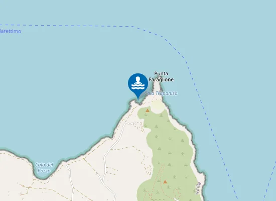 Map of PUNTA FARAGLIONE (500 MT. OVEST)