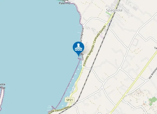 Map of SPIAGGIA SPAGNOLA