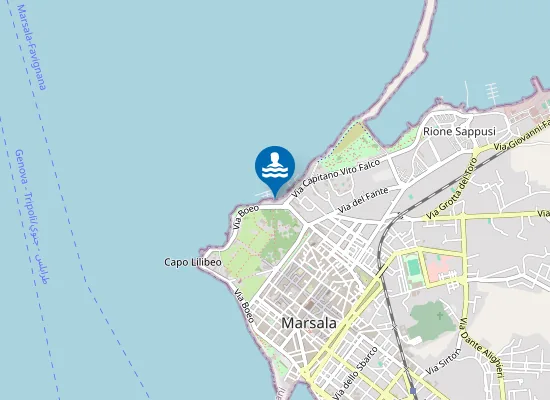 Map of CAPO BOEO ANTISTANTE CIRCOLO CANOTTIERI