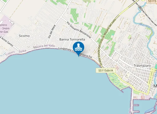 Map of CHIOSCO DELLO SPORT - TONNARELLA