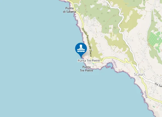 Map of PUNTE TRE PIETRE