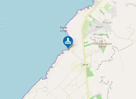 Map of SPIAGGIA CASTELLUZZO - SENO DELL'ARENA