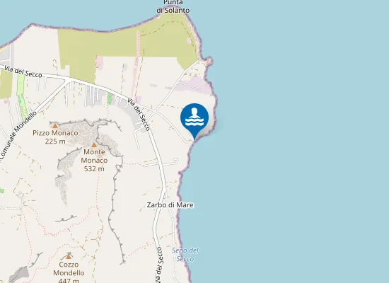 Map of TONNARA DEL SECCO