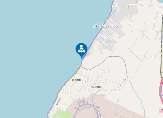 Map of SPIAGGIA MARAUSA - VECCHIO MULINO