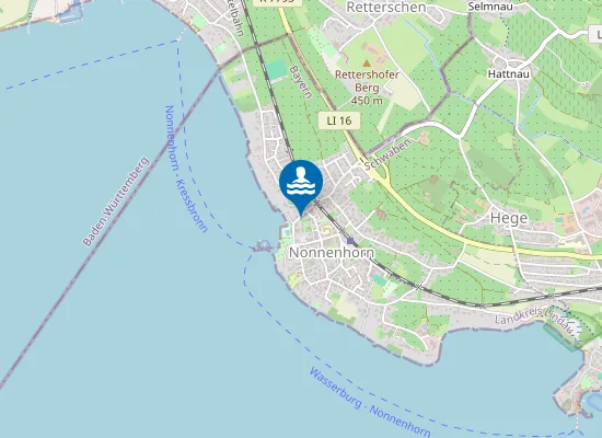 Map of BODENSEE NONNENHORN STRANDBAD NONNENHORN