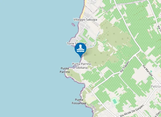 Map of TORRE SCIBILIANA 200 MT S CAN. BONIFICA