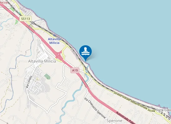 Map of INIZIO LITORALE DELLA BRUCA