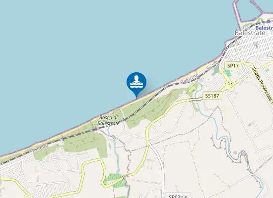 Map of 200 MT EST FOCE TORRENTE CALATUBO