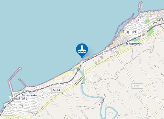 Map of 200 MT. EST FOCE FIUME JATO