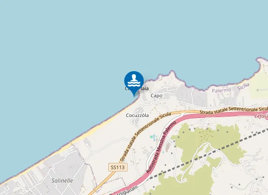 Map of 200 MT. OVEST CAPO PLAIA