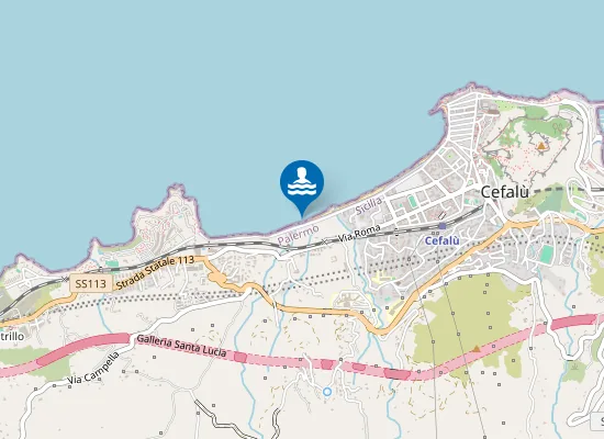 Map of OVEST P.ZZA C.COLOMBO-SECONDA PIAZ.LA