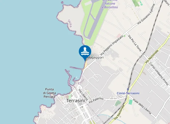 Map of SPIAGGIA MAGAGGIARI LATO EST